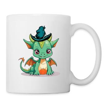 Halloween Dragon Dragon Pumpkin Kids Child Baby - Mug - white - Right