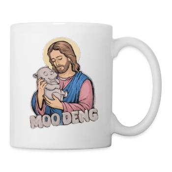 Hippo Baby Moo Deng Animal Lover Gift Idea - Mug - white - Right