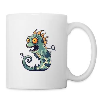 Seahorse Halloween Comic Funny - Mug - white - Right