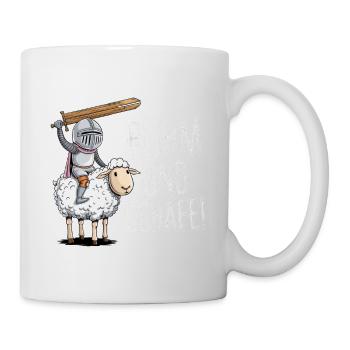 Ruhm und Schafe Brettspiel Spruch - Tasse - Weiß - Rechts