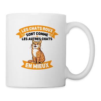 Les Chats Roux Sont Comme Les Autres En Mieux - Mug blanc - blanc - Droite