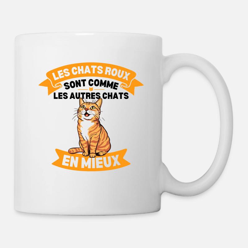Les Chats Roux Sont Comme Les Autres En Mieux - Mug blanc - blanc