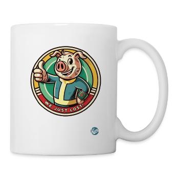 We Just Lost, The Outfall Pig with thumbs - Mug - white - Right