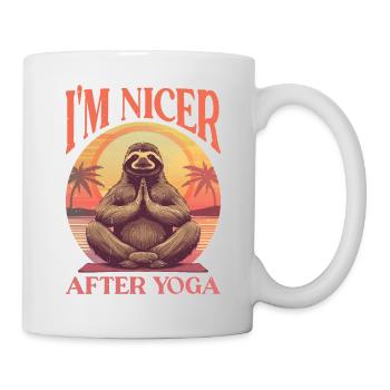 I'm Nicer After Yoga 2 - Tasse - Weiß - Rechts