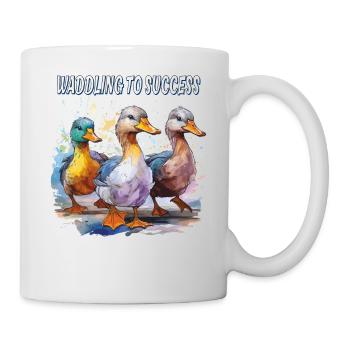 DUCK WADDLING TO SUCCESS - Mug - white - Right