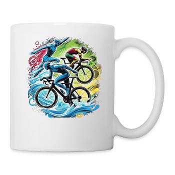 Triathlon ist mein Sport - Tasse - Weiß - Rechts
