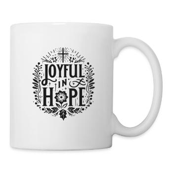 Joyeux dans l’espérance - Mug blanc - blanc - Droite
