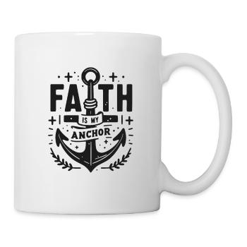 La foi est mon ancre - Mug blanc - blanc - Droite