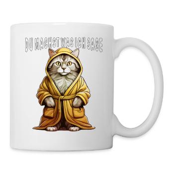 CAT BATHROBE YOU DO WHAT I SAY - Mug - white - Right