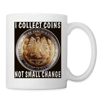 JE COLLECTIONNE LES PIÈCES DE MONNAIE, PAS LA PETITE MONNAIE - Mug blanc - blanc - Droite