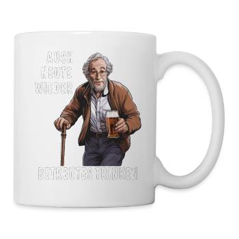 LA CONSOMMATION SUPERVISÉE D’ALCOOL À NOUVEAU AUJOURD’HUI - Mug blanc - blanc - Droite