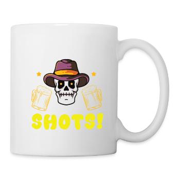 Not allowed to do shots funny alcohol slogan - Mug - white - Right