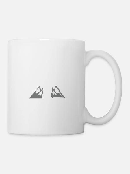 Ski Vintage Slogan Funny Skier - Mug - white