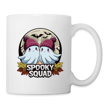 Halloween Spooky Squad Geist mit Mütze - Tasse - Weiß - Rechts