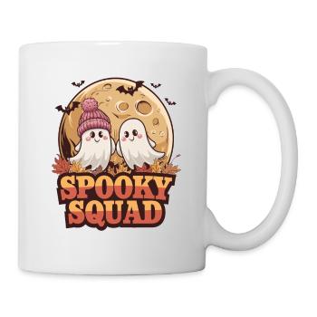 Halloween Spooky Squad Geist mit Mütze - Tasse - Weiß - Rechts