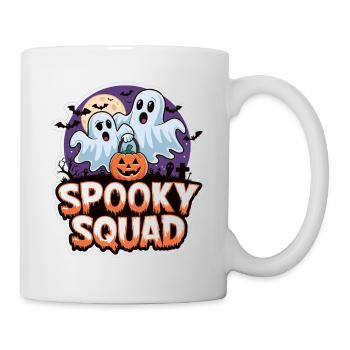 Halloween Spooky Squad Geist mit Mütze - Tasse - Weiß - Rechts