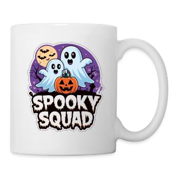 Halloween Spooky Squad fantôme avec chapeau - Mug blanc - blanc - Droite
