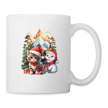 Cats Santa Santa Christmas Presents Child - Mug - white - Right