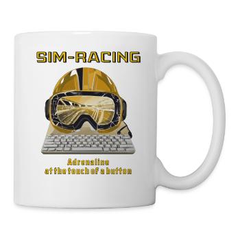 SIM RACING Adrenaline at the touch - Tasse - Weiß - Rechts
