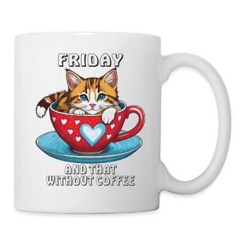 CAT COFFEE MUG FRIDAY COFFEE - Mug - white - Right