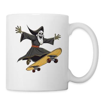 SENSENMANN SKATEBOARD - Tasse - Weiß - Rechts