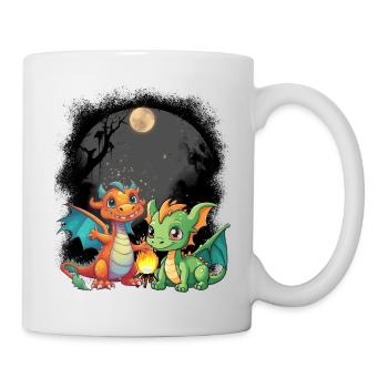 mystical dragon dragon fairy tale fairy tale character - Mug - white - Right