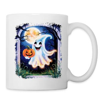 Trick or Treat halloween ghost funny - Mug - white - Right