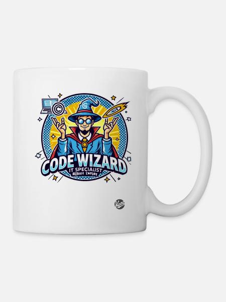 Code-Zauberer Neustart-Spezialist IT-Experte - Tasse - Weiß