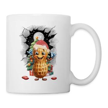 Cacahuète Noël Arbre de Noël Père Noël Enfants - Mug blanc - blanc - Droite