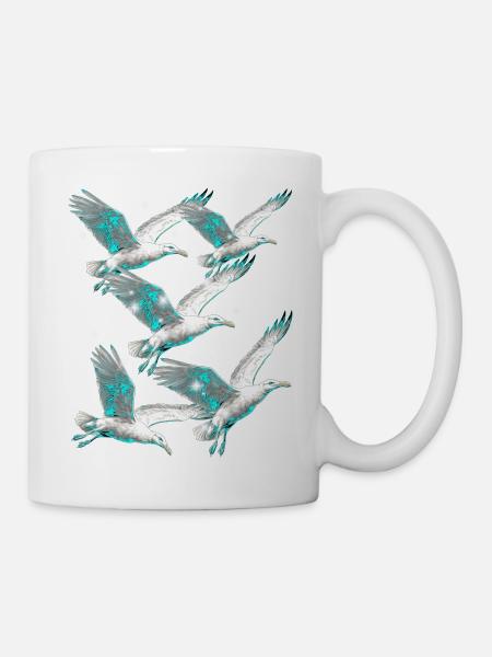 Maritime, Seagulls, Seagulls, Seabirds - Mug - white