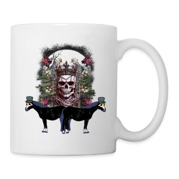 Mystique Halloween Fantômes Fantômes Cheval Roi - Mug blanc - blanc - Droite