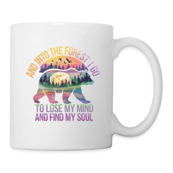 Natur Naturschutz Wald Seele Entspannung Auszeit - Tasse - Weiß - Rechts