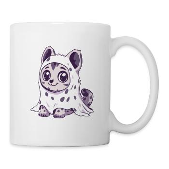 Hyène Halloween Drôle Fantôme - Mug blanc - blanc - Droite