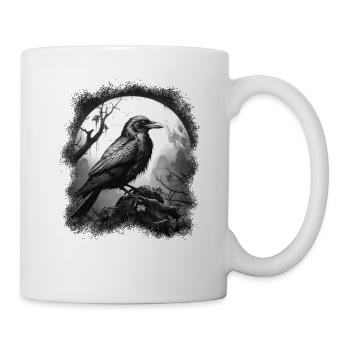Halloween Raven Raven Crow Crow Bird Forest - Mug - white - Right