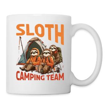 Sloth Camping Team - Tasse - Weiß - Rechts