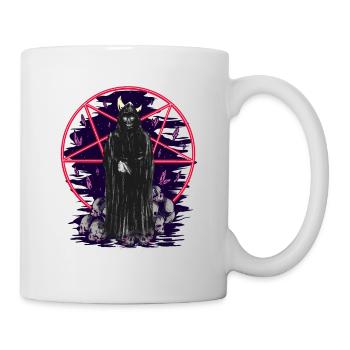 Halloween Satan satanisch Tod Horror Geist Geister - Tasse - Weiß - Rechts