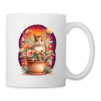 Kids Child Squirrel Flowers Fairy Tale Baby - Mug - white - Right