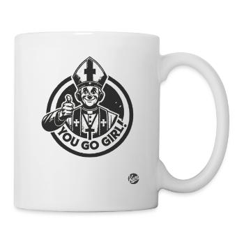 Faith is with you, you can do it, girl! - Mug - white - Right