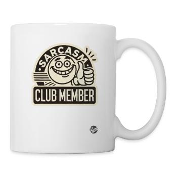 Thumbs up and sarcasm club member - Mug - white - Right