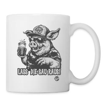 Party Celebration Pig Let the Pig Out - Mug - white - Right
