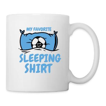 Soccer Design Soccer Player Soccer Sleep Shirt - Mug - white - Right