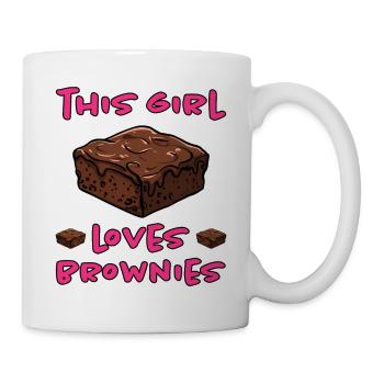 Brownies Saying Girl Funny Brownie Gift - Mug - white - Right
