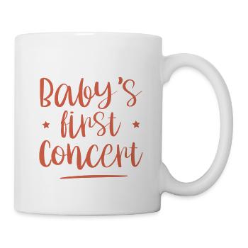Baby's First Concert - Tasse - Weiß - Rechts