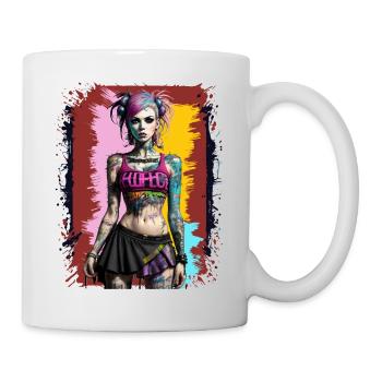 Pretty Punk Girl - Mug - white - Right