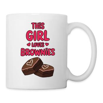 Brownies Saying Girl Funny Brownie Gift - Mug - white - Right