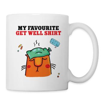 Gute Besserung Verkatert Gesundheit Alles Gute - Tasse - Weiß - Rechts
