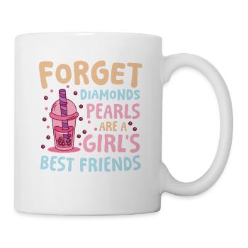 Lustiger Bubble Tea Spruch für einen Bubble Tea - Tasse - Weiß - Rechts