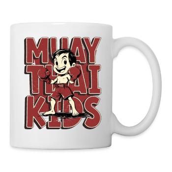 Muay Thai Kids, Junge - Kinder Thai Boxen - Tasse - Weiß - Rechts