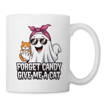 Halloween Cat Forget Candy Give Me A Cat - Mug - white - Right