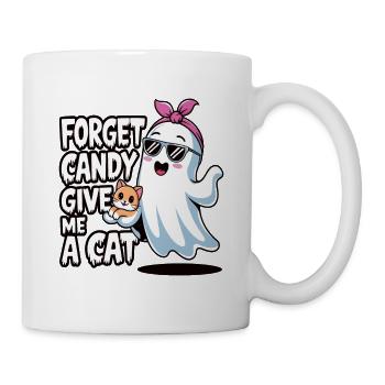 Halloween Cat Forget Candy Give Me A Cat - Mug - white - Right